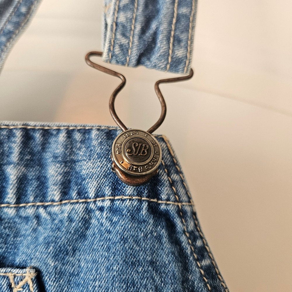 Vintage St John's Bay Denim Overalls Womens 20 Blue Medium Wash Dungarees 90s - Picture 5 of 5